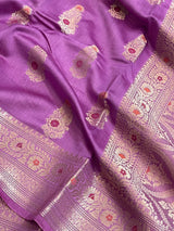 Pink Cotton Silk Banarasi Saree
