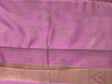 Pink Cotton Silk Banarasi Saree