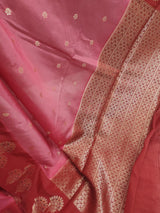 Light Pink Viscose Silk Banarasi Saree