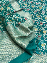 Rama Green Pure Munga Silk Dupatta