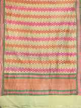 Multicolour Pure Khaddi Georgette Silk Dupatta