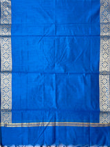 Blue Semi Silk Banarasi Dupatta