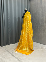 Mustard Semi Silk Banarasi Dupatta