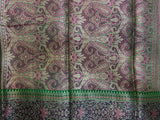 Bottle Green Chiniya Silk Banarasi Saree
