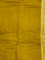 Mustard Pure Silk Saree