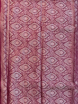 Magenta Munga Silk Saree