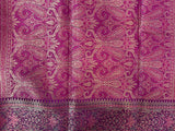 Purple Chiniya Silk Banarasi Saree