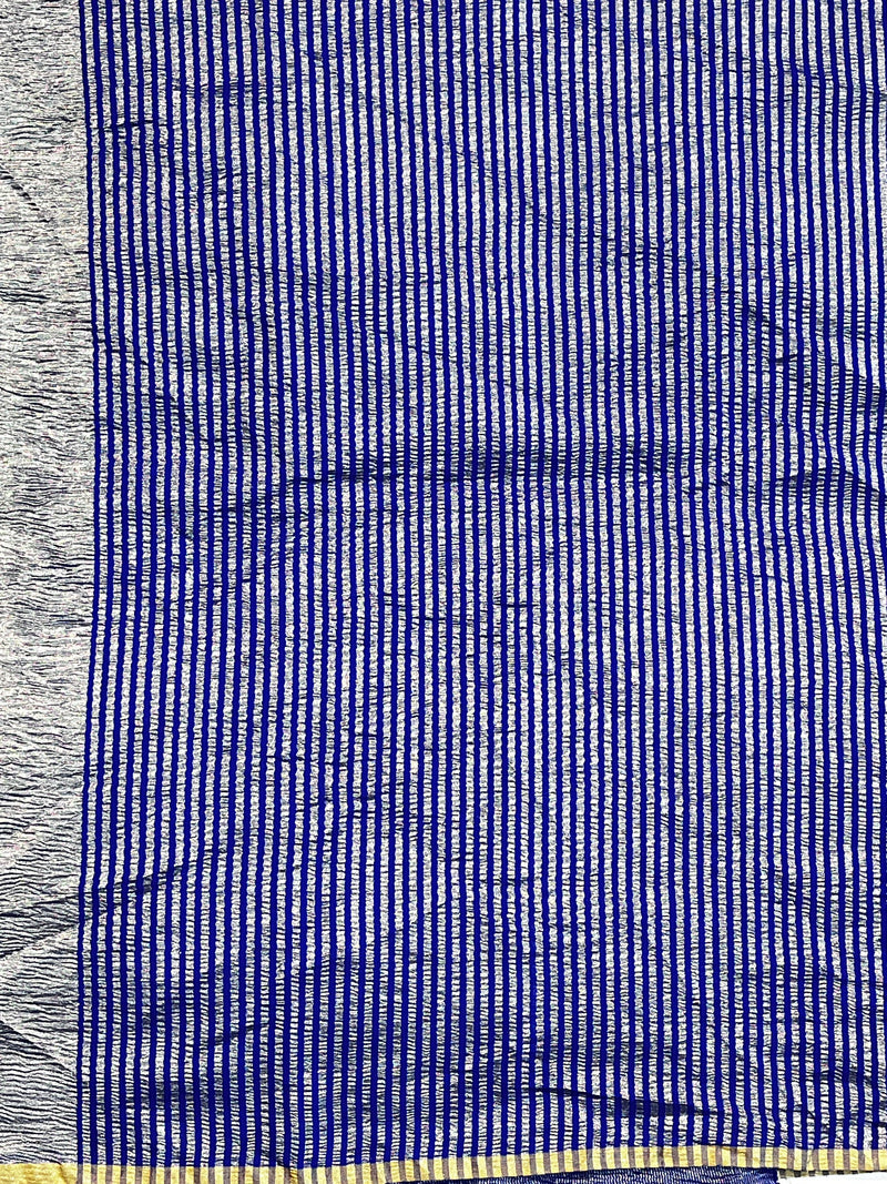 Royal Blue Munga Silk Saree
