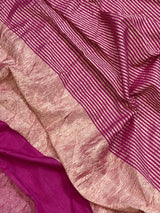 Rani Pink Munga Silk Saree