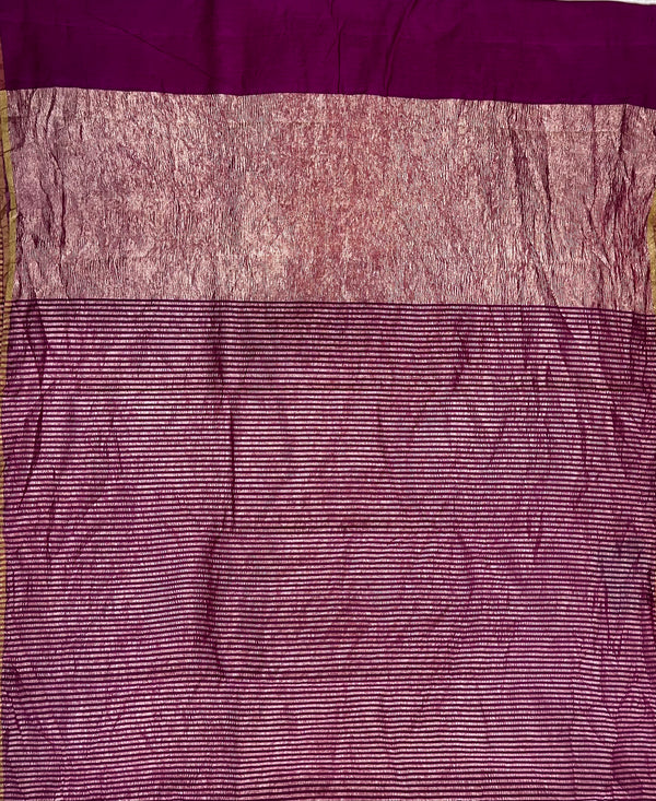 Rani Pink Munga Silk Saree