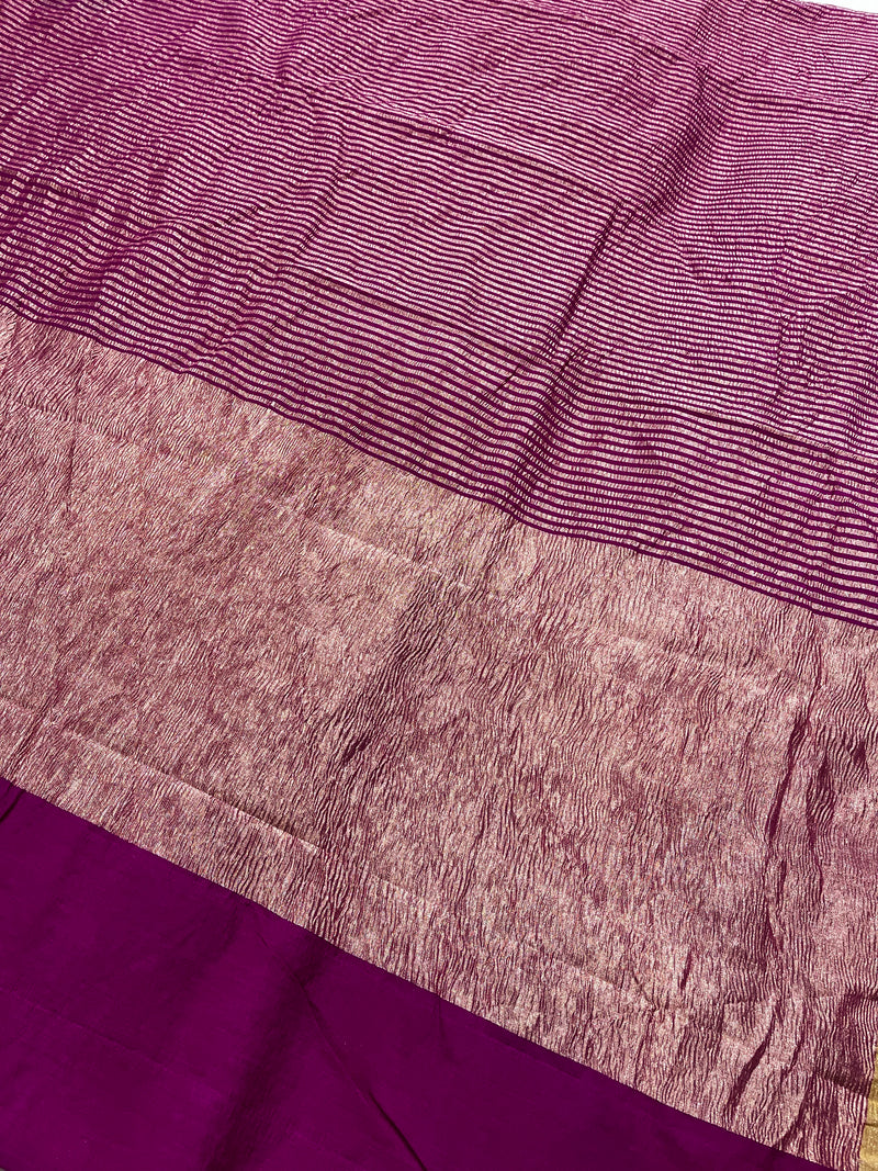 Rani Pink Munga Silk Saree