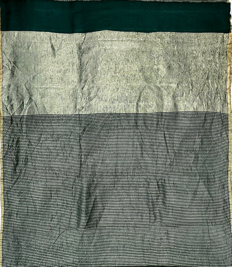 Bottle Green Munga Silk