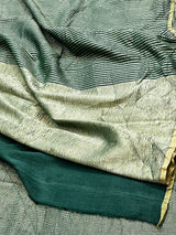 Bottle Green Munga Silk