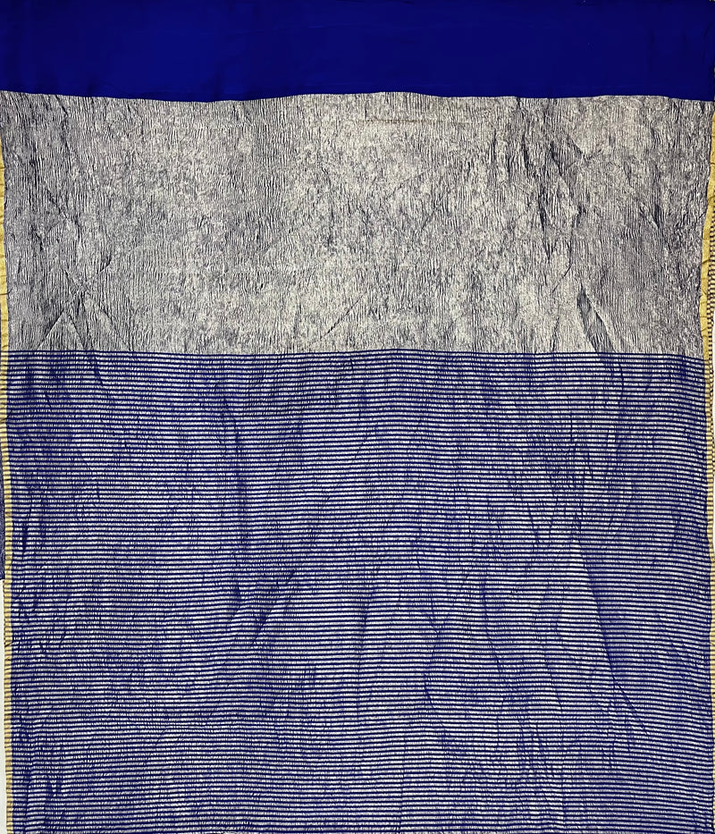Royal Blue Munga Silk Saree
