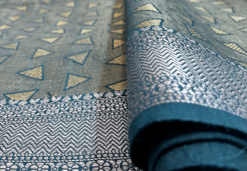 Rama Green Munga Silk Saree