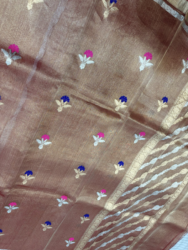 Kadhuwa Kora Tissue Banarasi Saree