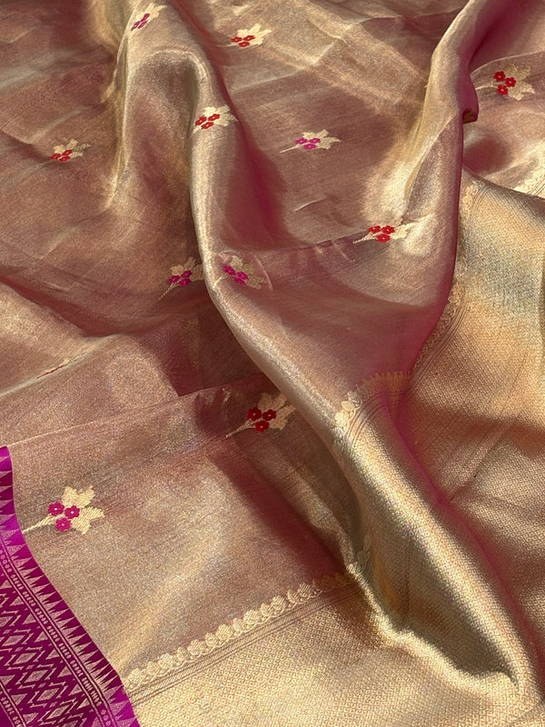 Kadhuwa Kora Tissue Banarasi Saree