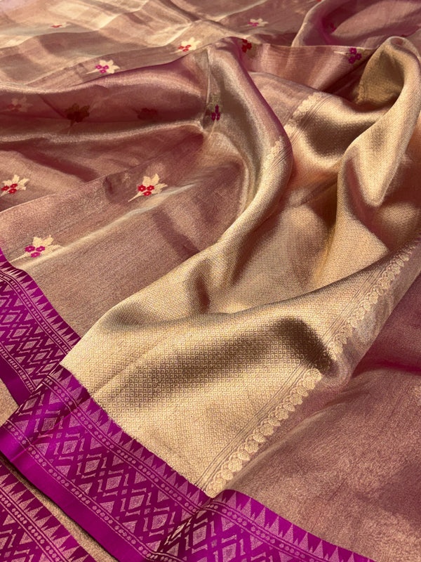 Kadhuwa Kora Tissue Banarasi Saree