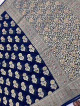 Khaddi Georgett Banarasi Saree