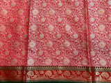 Light Cream Semi Silk Banarasi Saree