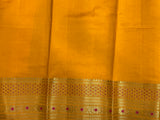 Mustard Chiniya Silk Banarasi Saree