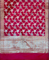 Red Semi Silk Banarasi Saree