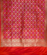 Orange Semi Silk Banarasi Dupatta