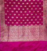 Magenta Semi Silk Banarasi Dupatta