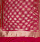 Red Semi Silk Banarasi Dupatta