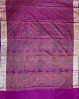 Magenta Semi Silk Banarasi Saree