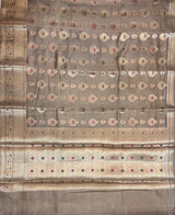 Hazelnut Cotton Silk Banarasi Saree