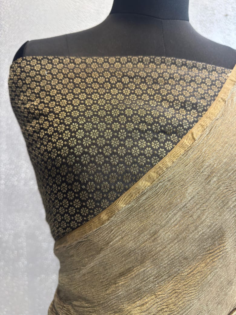 Pure Banarasi Tissue Silk Metallic Color Saree