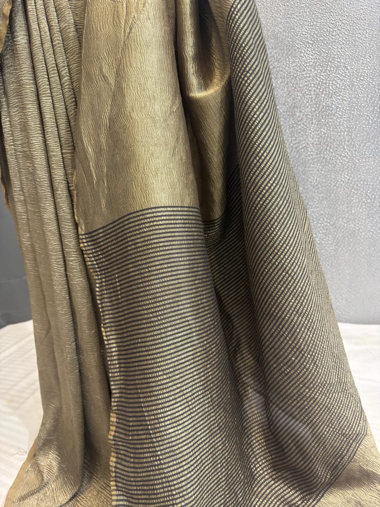 Pure Banarasi Tissue Silk Metallic Color Saree