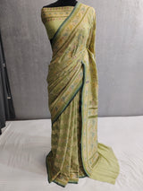 Khaddi Georgett Banarasi Saree