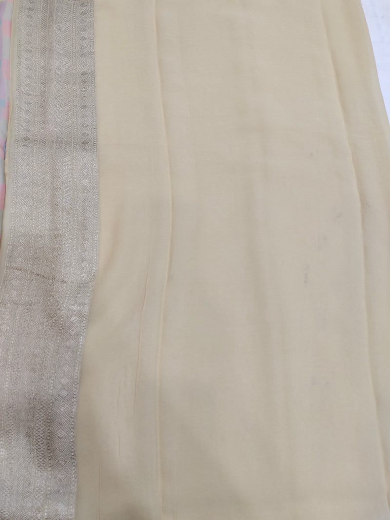 Khaddi Georgett Banarasi Saree