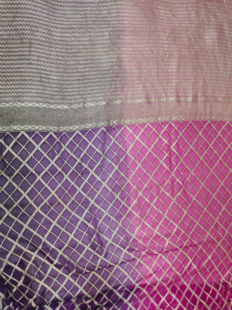 Khaddi Georgett Banarasi Saree