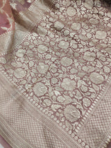 Khaddi Georgett Banarasi Saree