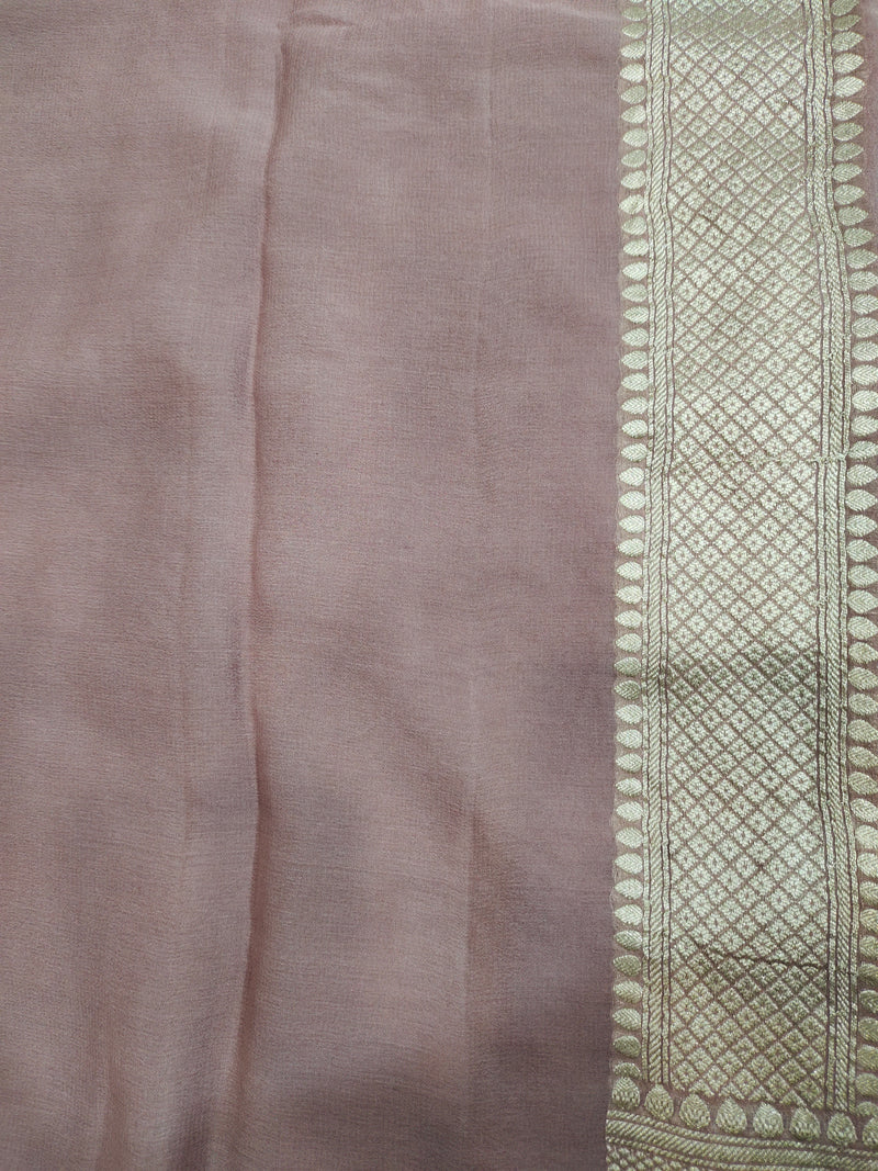 Khaddi Georgett Banarasi Saree