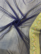 Khaddi Georgett Banarasi Saree