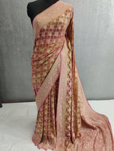 Khaddi Georgett Banarasi Saree