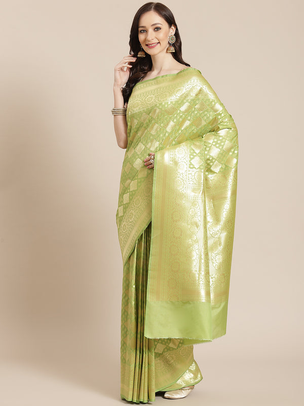 Banarasi Semi Silk Zari Woven Saree