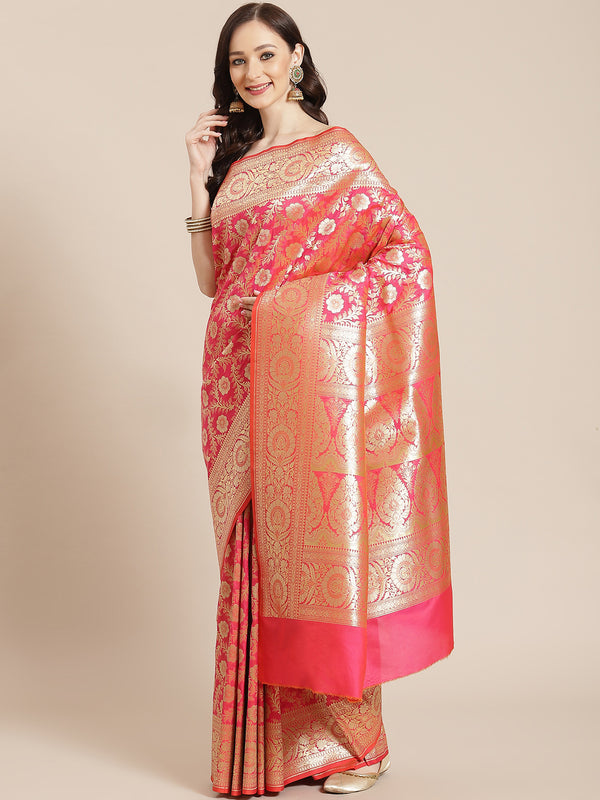 Banarasi Semi Silk Zari Woven Saree