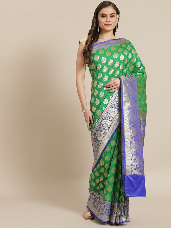 Banarasi Semi Silk Zari Woven Saree