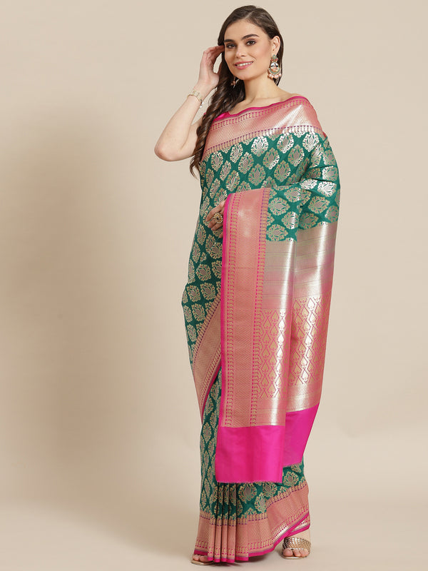 Banarasi Semi Silk Zari Woven Saree