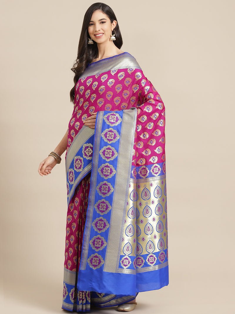 Semi kataan Silk Banarasi Saree