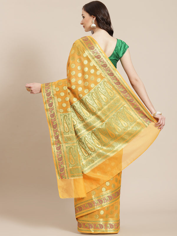 Banarasi Semi Silk Cutwork Saree