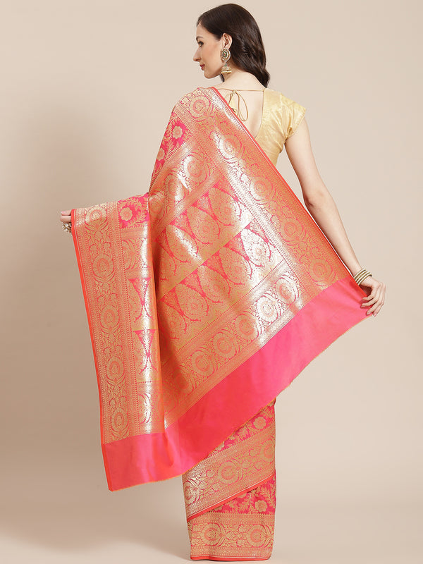 Banarasi Semi Silk Zari Woven Saree
