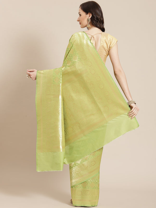 Banarasi Semi Silk Zari Woven Saree