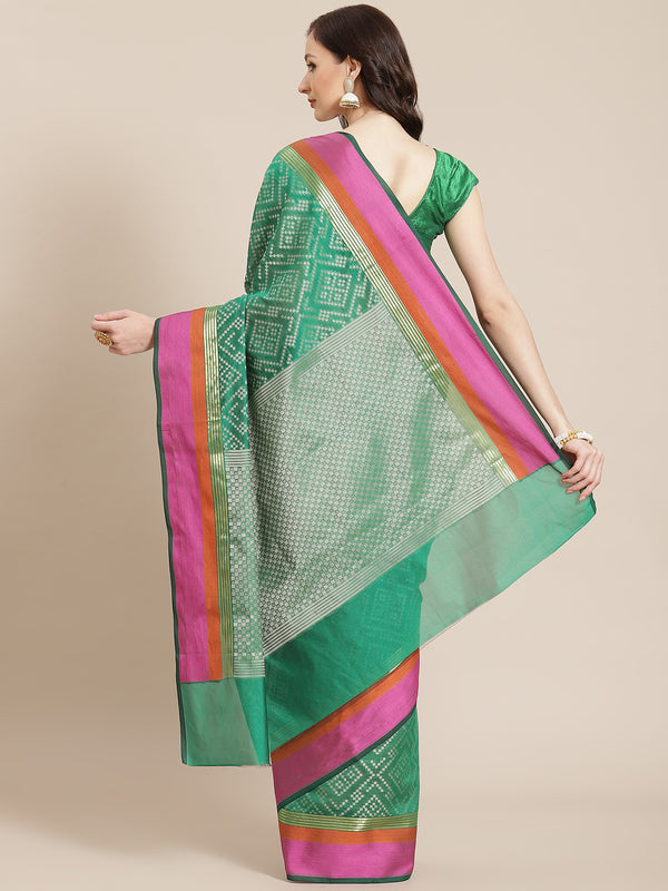 Banarasi Semi Silk Cutwork Saree