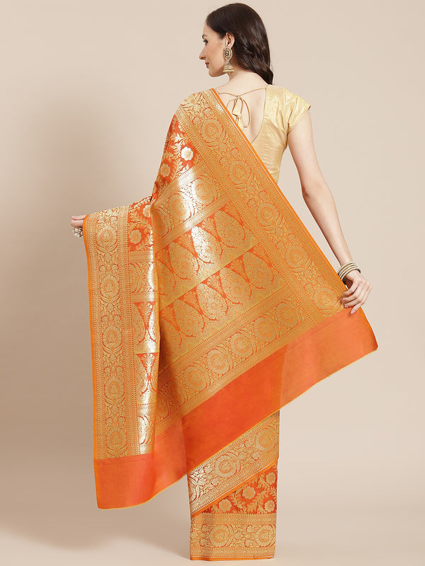 Banarasi Semi Silk Zari Woven Saree
